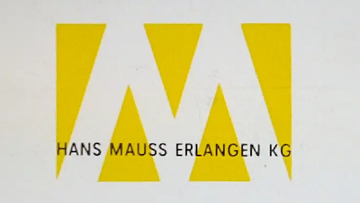 Historisches Logo der HANS MAUSS ERLANGEN KG aus 1962