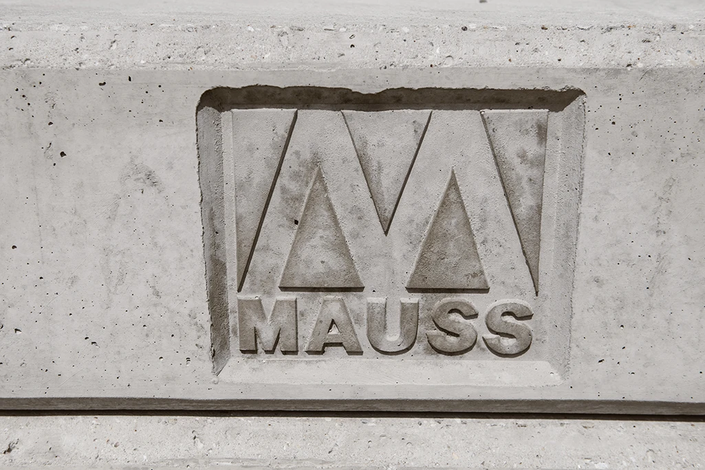 Beispiel eines Oberflächenschutzes von Beton mit dem MAUSS Logo